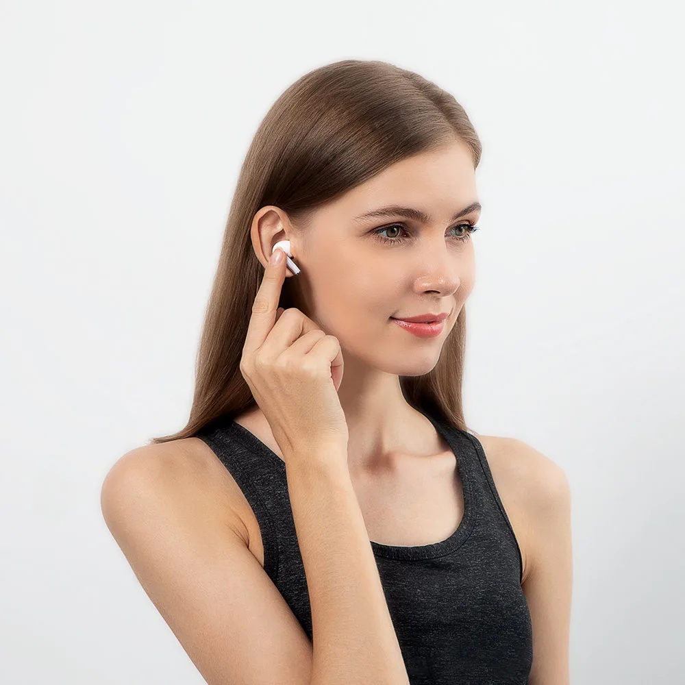 W3 Bluetooth 5.0 TWS Wireless Earbuds, IP55 Waterproof, White 11