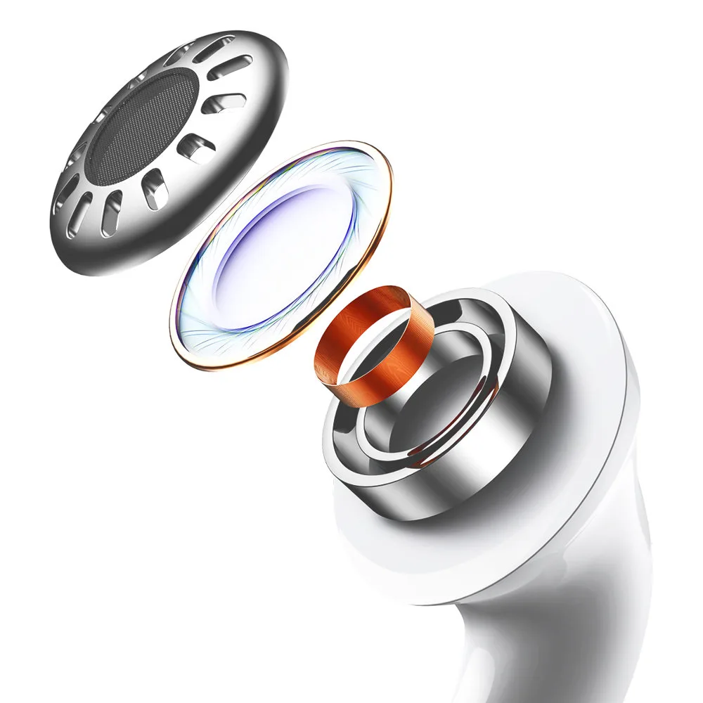 W3 Bluetooth 5.0 TWS Wireless Earbuds, IP55 Waterproof, White 8