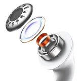 W3 Bluetooth 5.0 TWS Wireless Earbuds, IP55 Waterproof, White 8