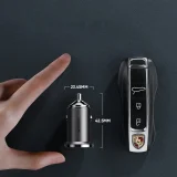 Szybka ładowarka samochodowa USB-C USB 45W 5A PD QC 3.0 AFC SCP szary 7