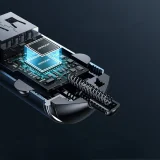 Szybka ładowarka samochodowa USB-C USB 45W 5A PD QC 3.0 AFC SCP szary 8