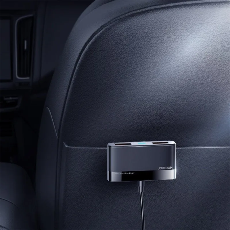 5x USB 6,2 A Schnellladegerät für das Auto mit Verlängerungskabel, schwarz 8