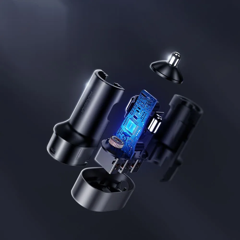 5x USB 6,2 A Schnellladegerät für das Auto mit Verlängerungskabel, schwarz 9