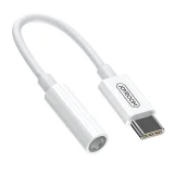 3.5 mm female mini-jack to USB-C male adapter, white