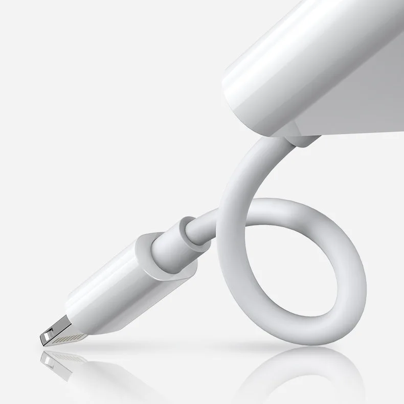 iPhone Lightning to 2x Lightning Headphone Splitter Adapter - White 2