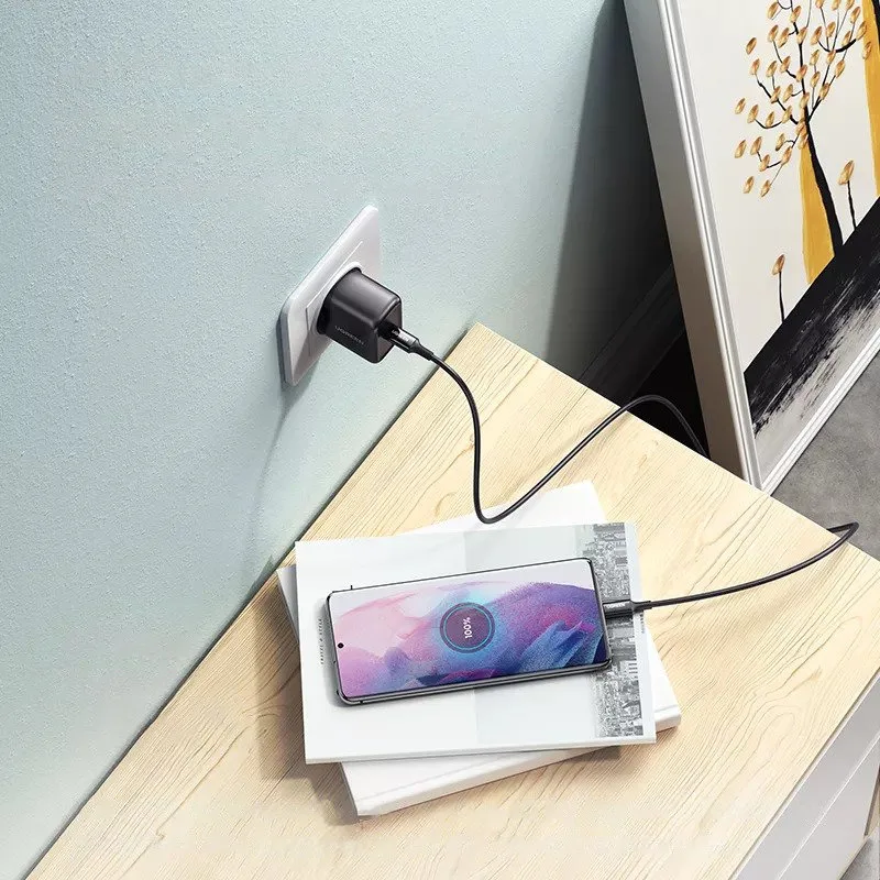 25W PD USB-C zidni punjač + 2m crni USB-C kabel 4