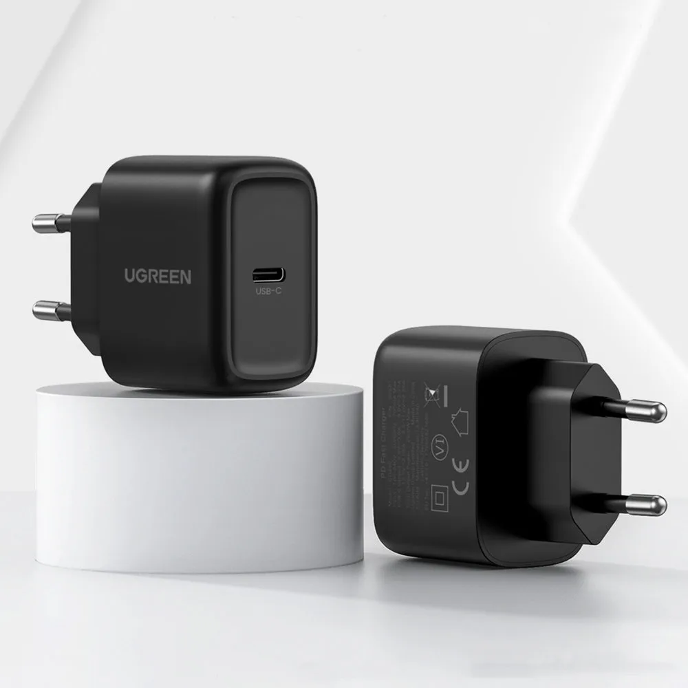 25W PD USB-C zidni punjač + 2m crni USB-C kabel 8