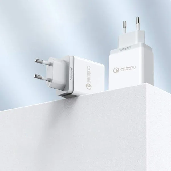 Quick Charge 3.0 18W 3A USB Wall Charger, White 4