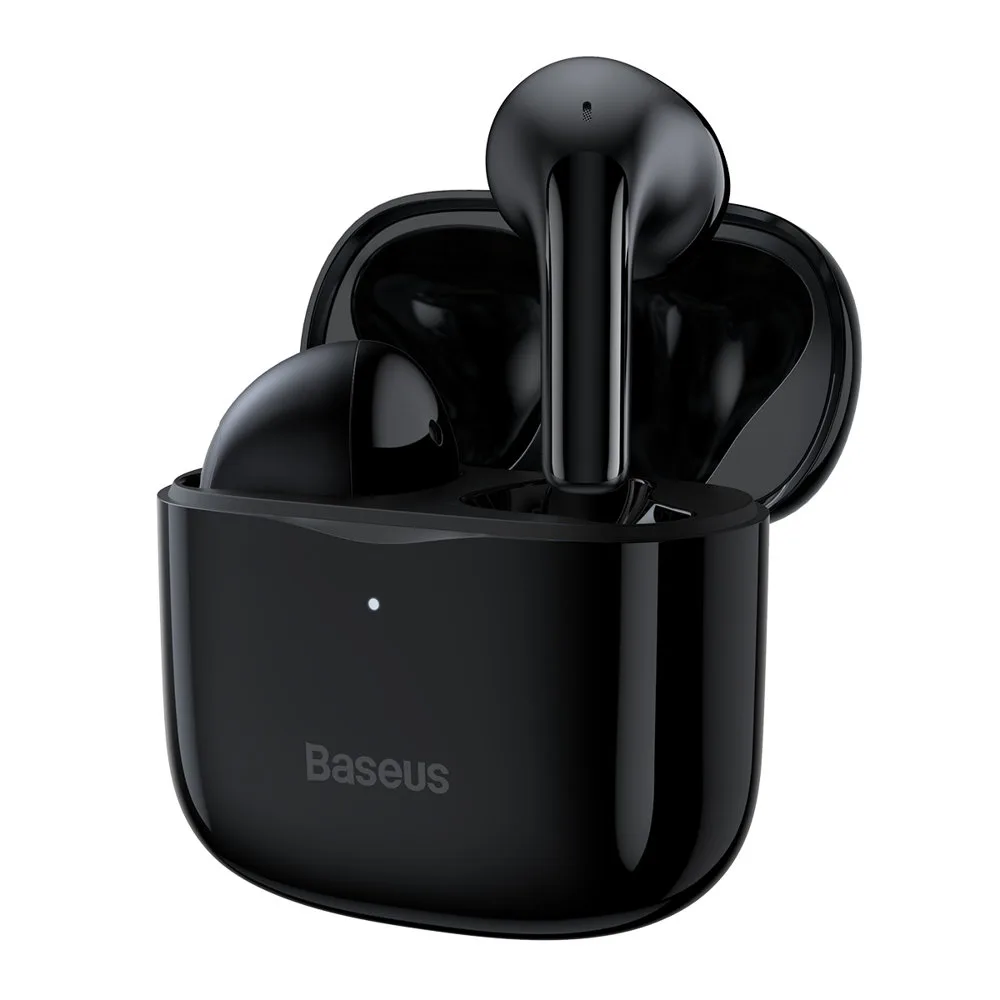 E3 vezeték nélküli Bluetooth 5.0 TWS fülhallgató, IP64 vízálló, fekete