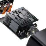 Kompakt gyors AC töltő 2x USB USB-C 30 W 3 A PD QC fekete 8