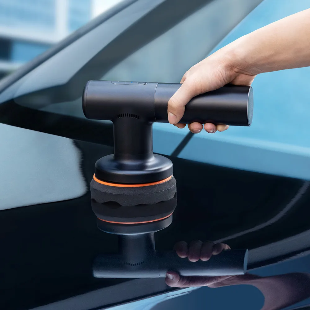 Mașină de lustruit electrică fără fir, mașină de lustruit cu ceară de 30 W, negru 6