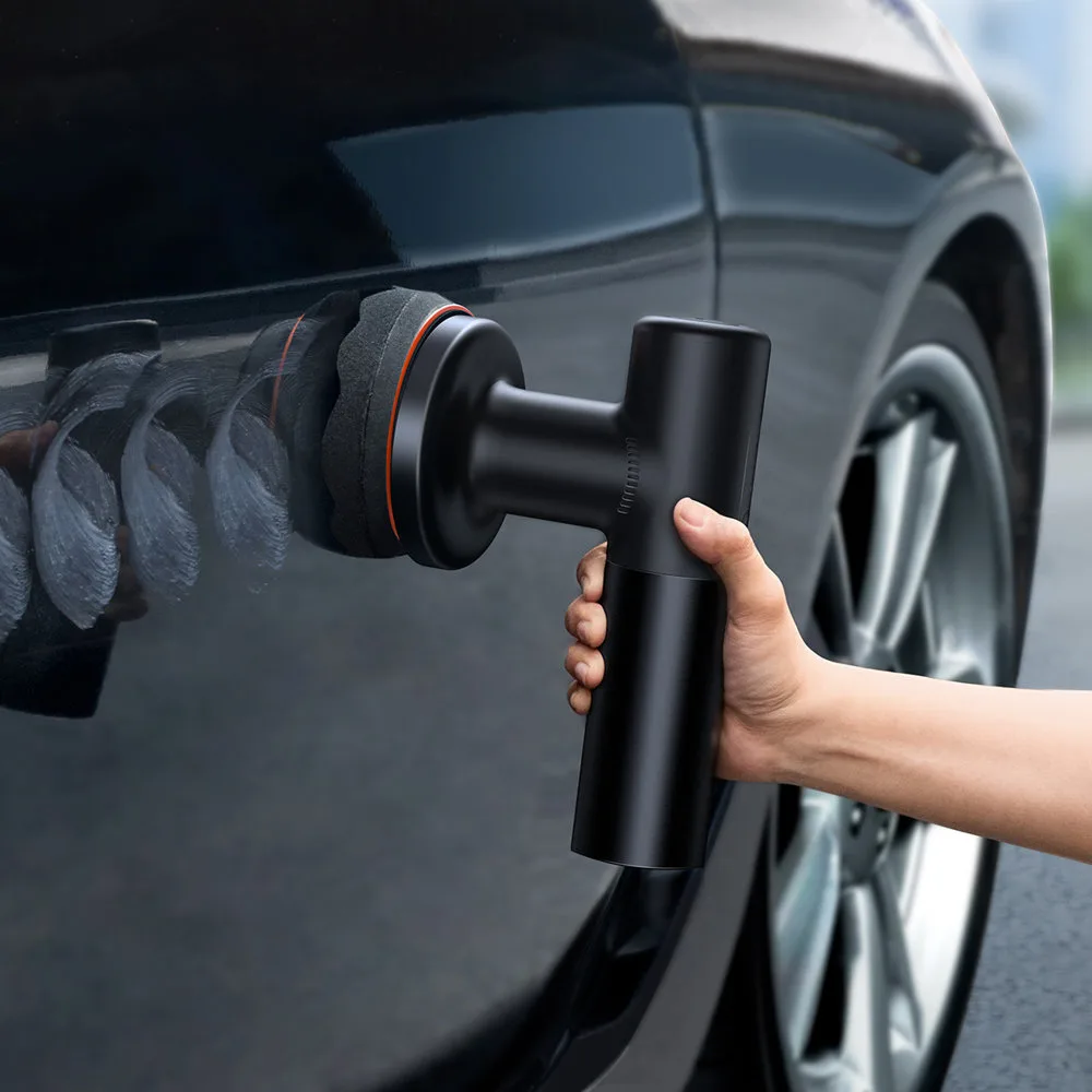 Mașină de lustruit electrică fără fir, mașină de lustruit cu ceară de 30 W, negru 7