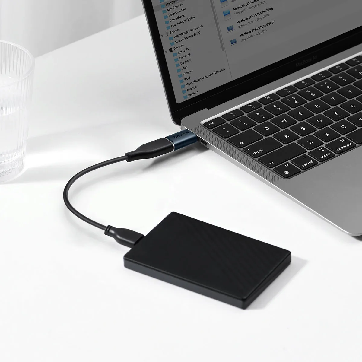 Ingenuity sorozatú USB-C–USB-A adapter, kék 9