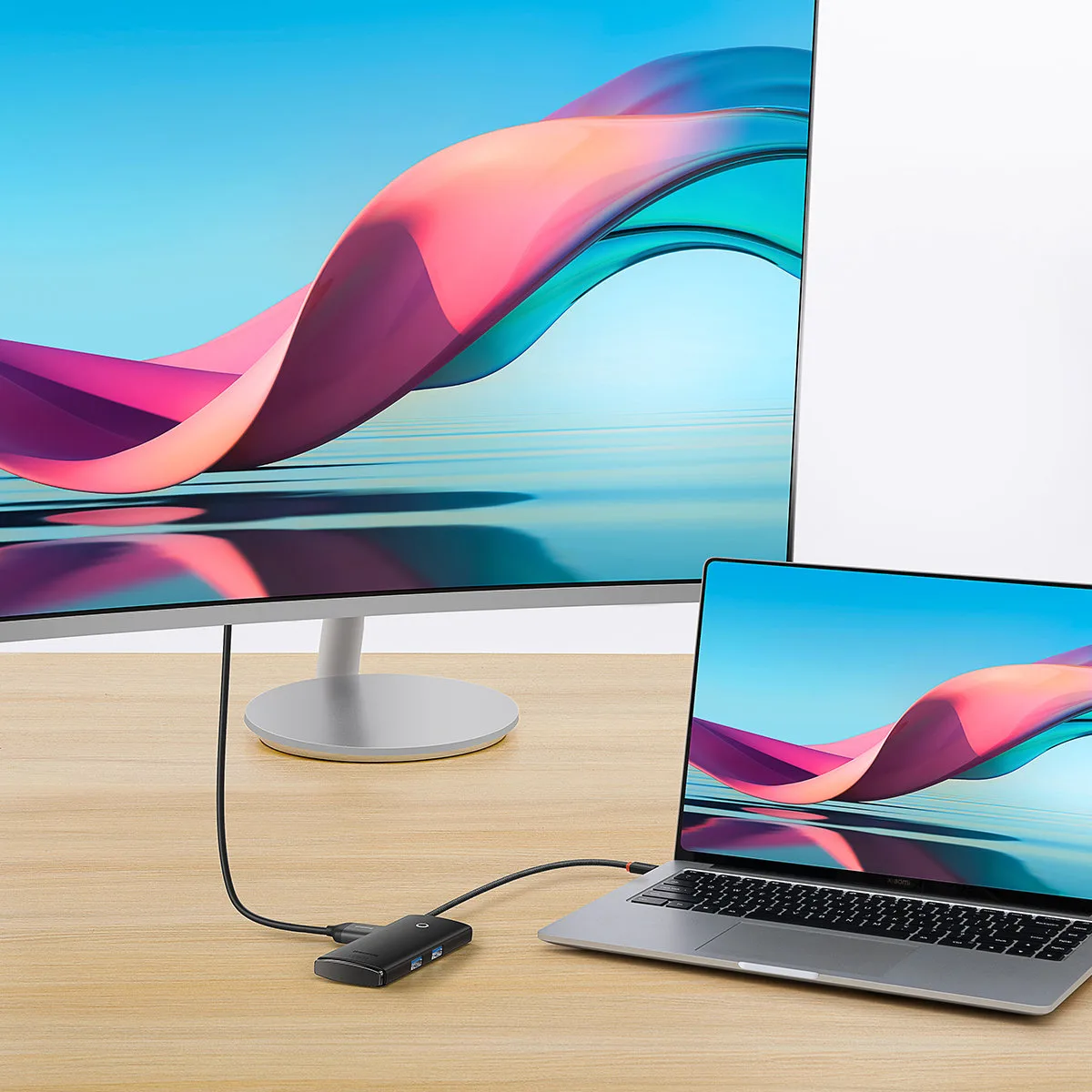 HUB multifuncțional seria Lite USB-C 2x USB PD HDMI SD/TF negru 11