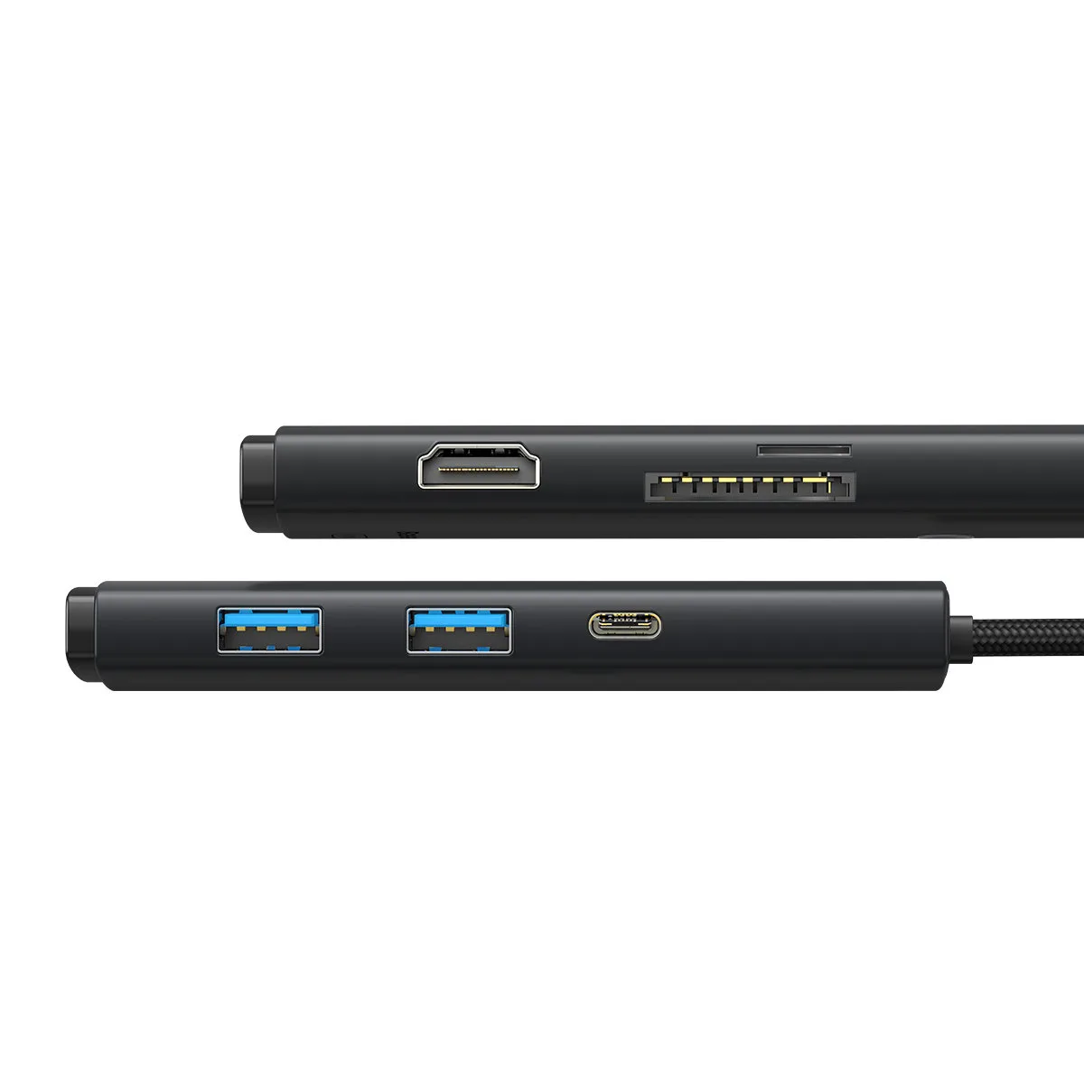 HUB multifuncțional seria Lite USB-C 2x USB PD HDMI SD/TF negru 3