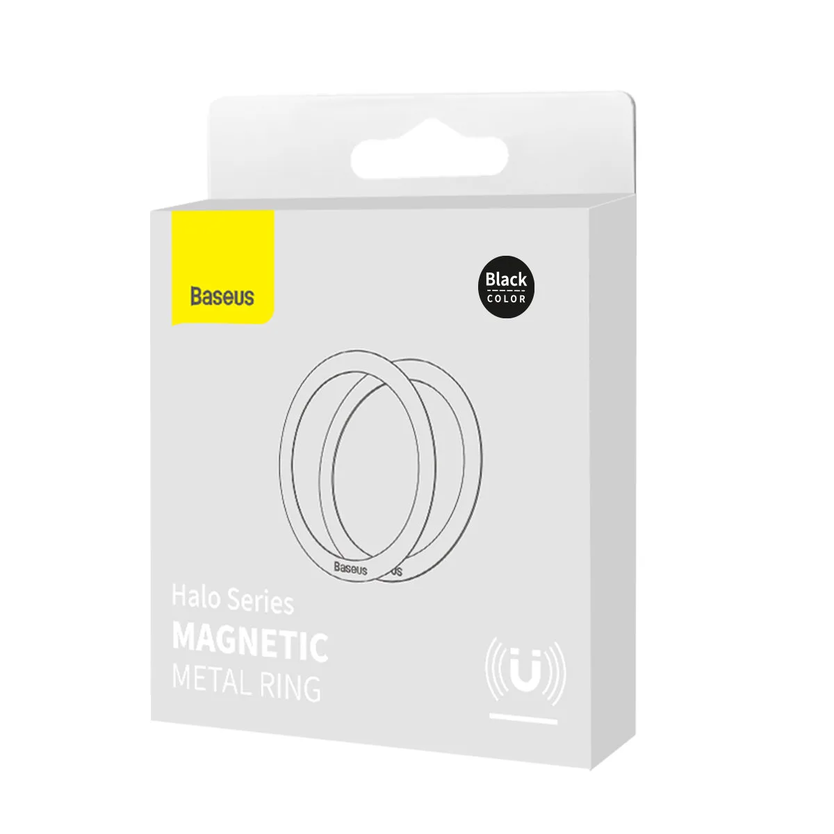 Set de 2 inele magnetice pentru telefon din seria Halo, negru 5