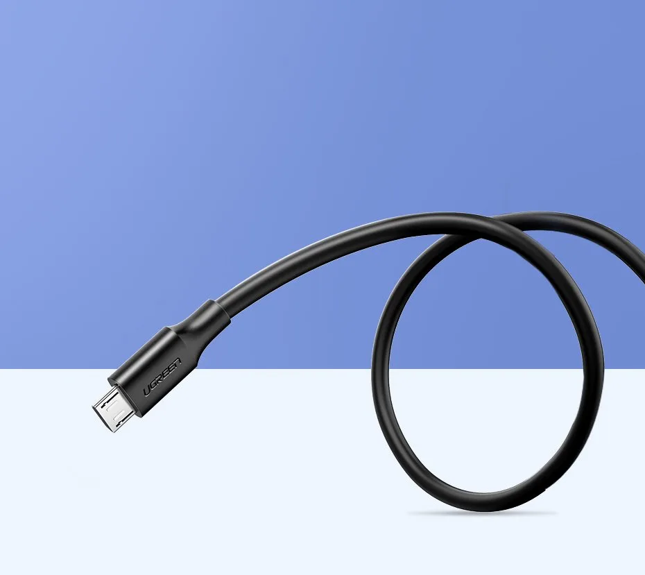 USB to micro USB cable, 2A, 1m, black 10