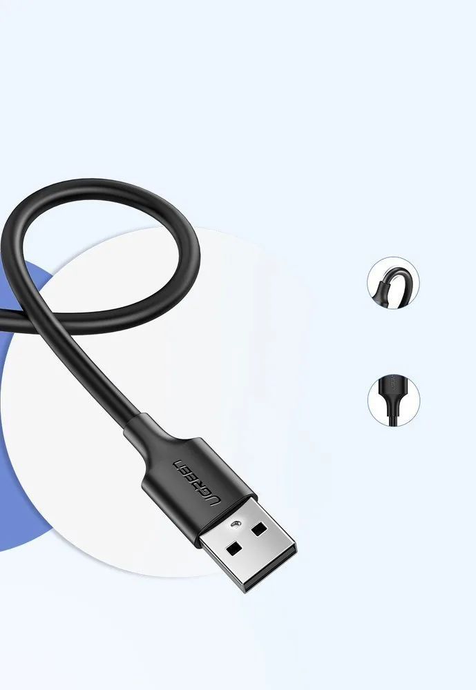 USB to micro USB cable, 2A, 1m, black 11