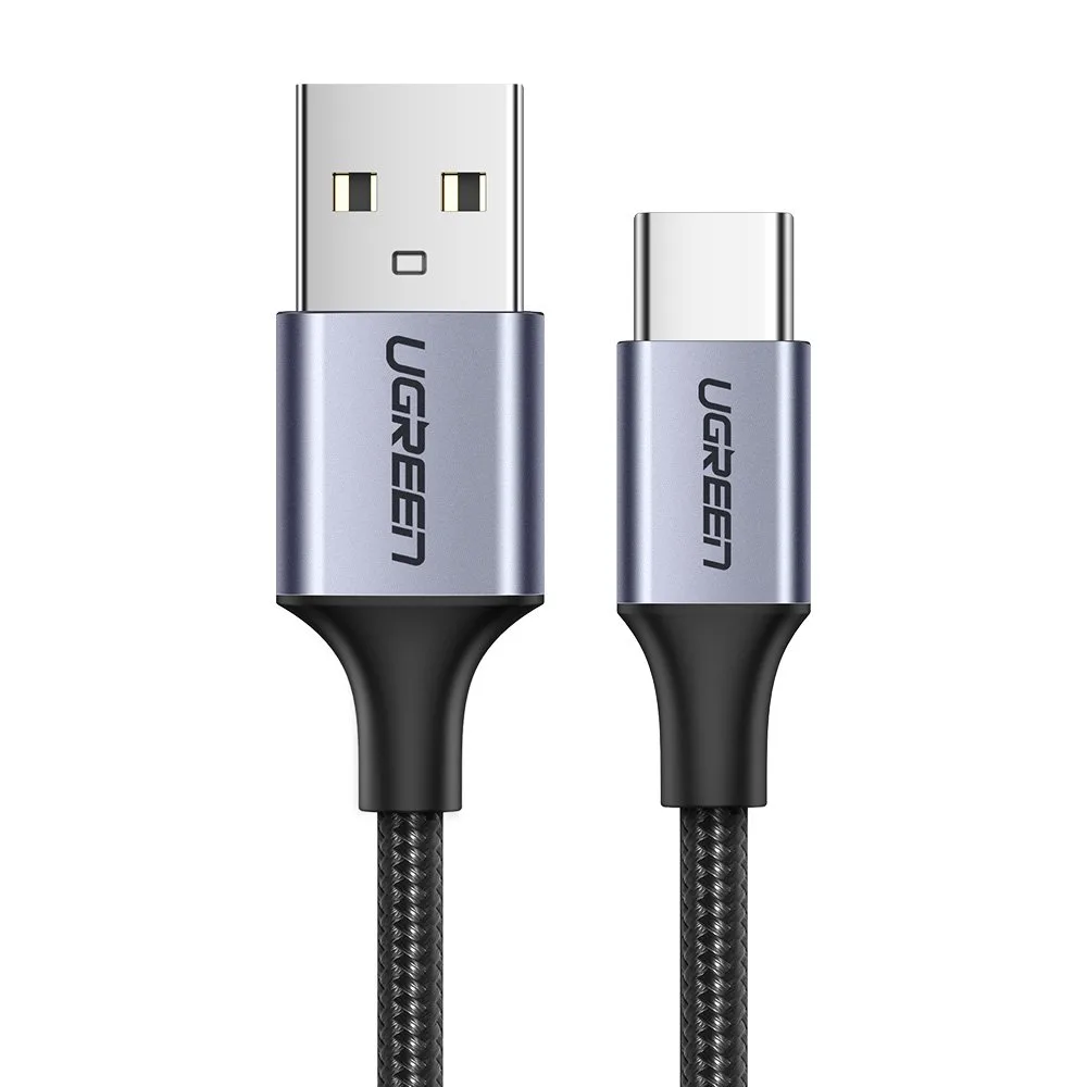 Kabel przewód w oplocie USB - USB-C Quick Charge 3.0 3A 0.5m szary Kabel przewód w oplocie USB - USB-C Quick Charge 3.0 3A 0.5m szary