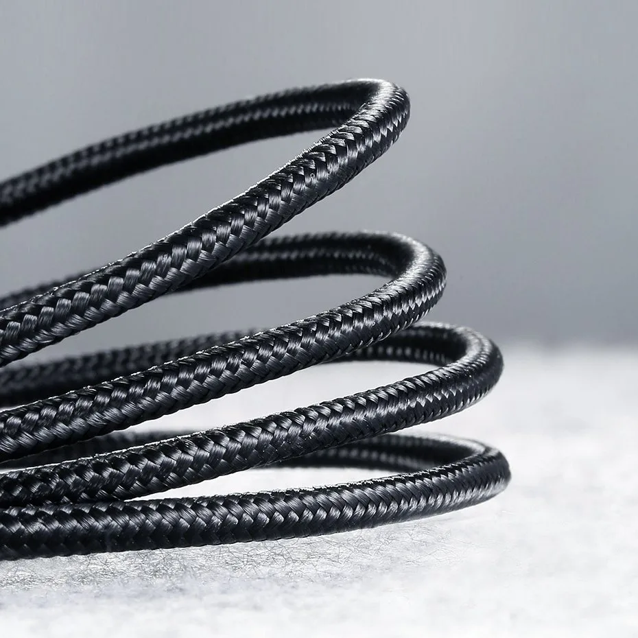 Kabel przewód w oplocie USB - USB-C Quick Charge 3.0 3A 0.5m szary 6