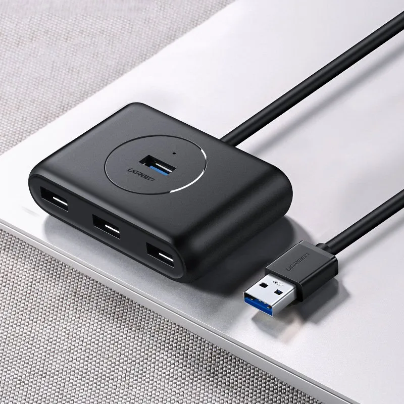 USB port hub splitter for 4x USB 3.2, 0.5 m cable, black 11