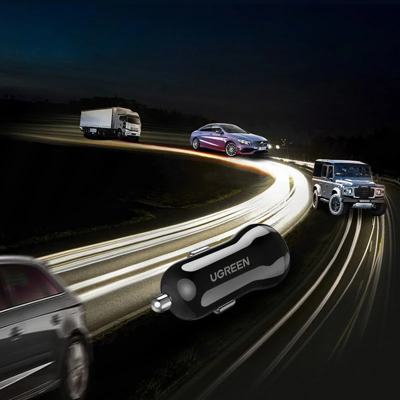 2x USB punjač za automobil 24W 4.8A, crni 6