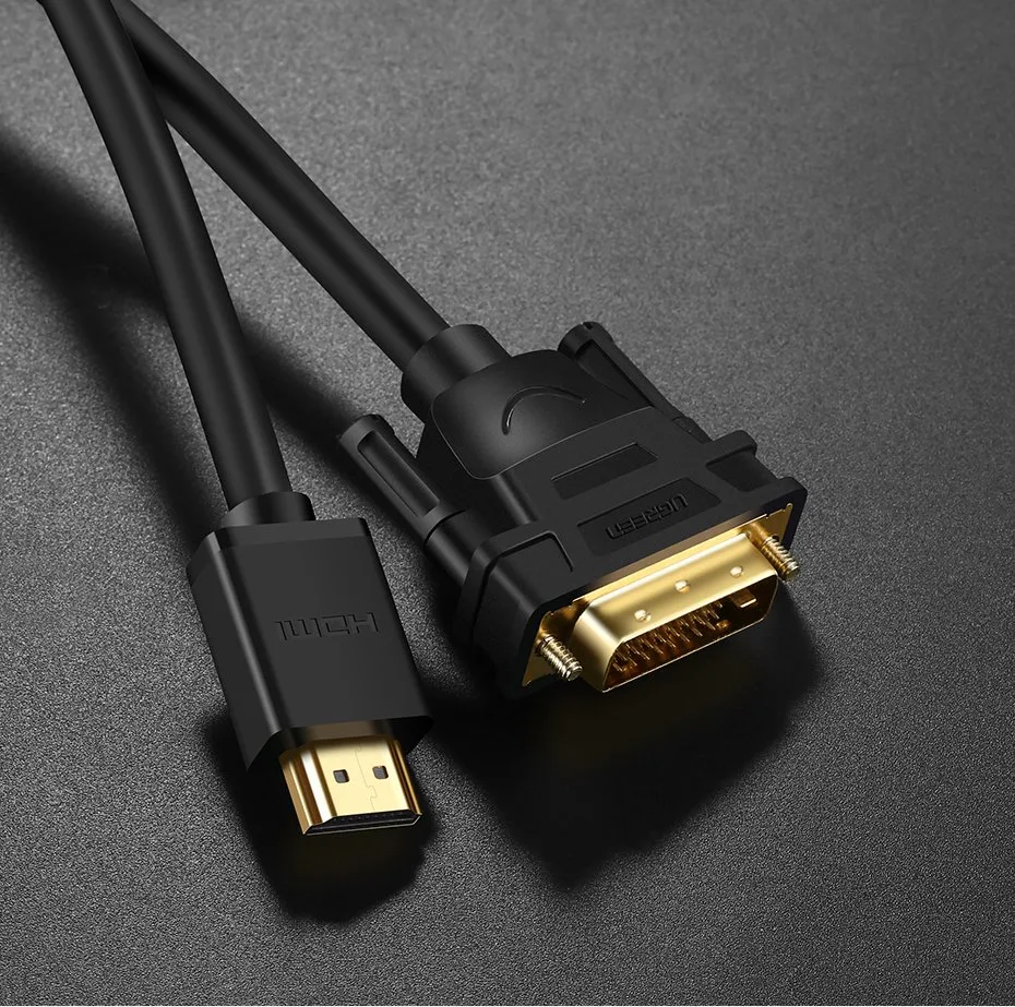 HDMI-zu-DVI-Adapterkabel, 4K 60 Hz, 30 AWG, 1 m, schwarz 10