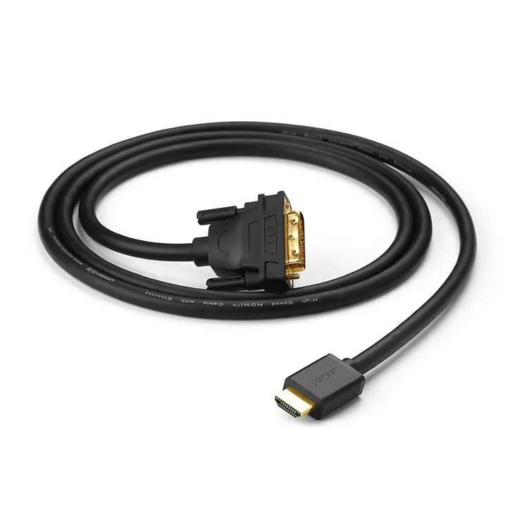 HDMI–DVI átalakító kábel, 4K 60 Hz, 30 AWG, 1 m, fekete