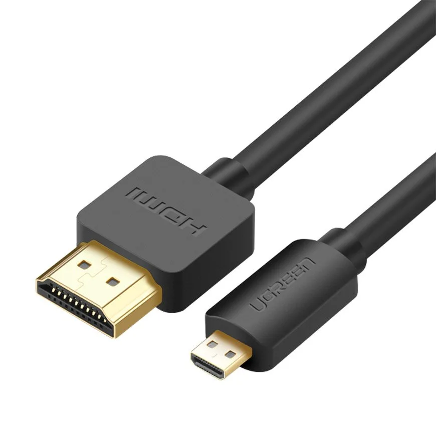 HDMI–micro HDMI adapterkábel 2.0v 4K 60Hz 30AWG 1,5 m fekete