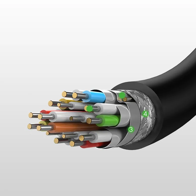 Kabel przewód przejściówka HDMI - micro HDMI 2.0v 4K 60Hz 30AWG 1.5m czarny 11