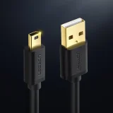Kábel USB na mini USB, 480 Mbps, 3 m, čierny 6