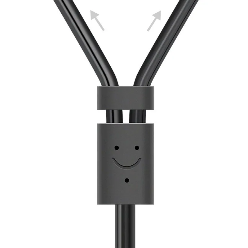 3,5 mm-es női mini jack – 2x férfi RCA audio kábel, 25 cm, szürke 2