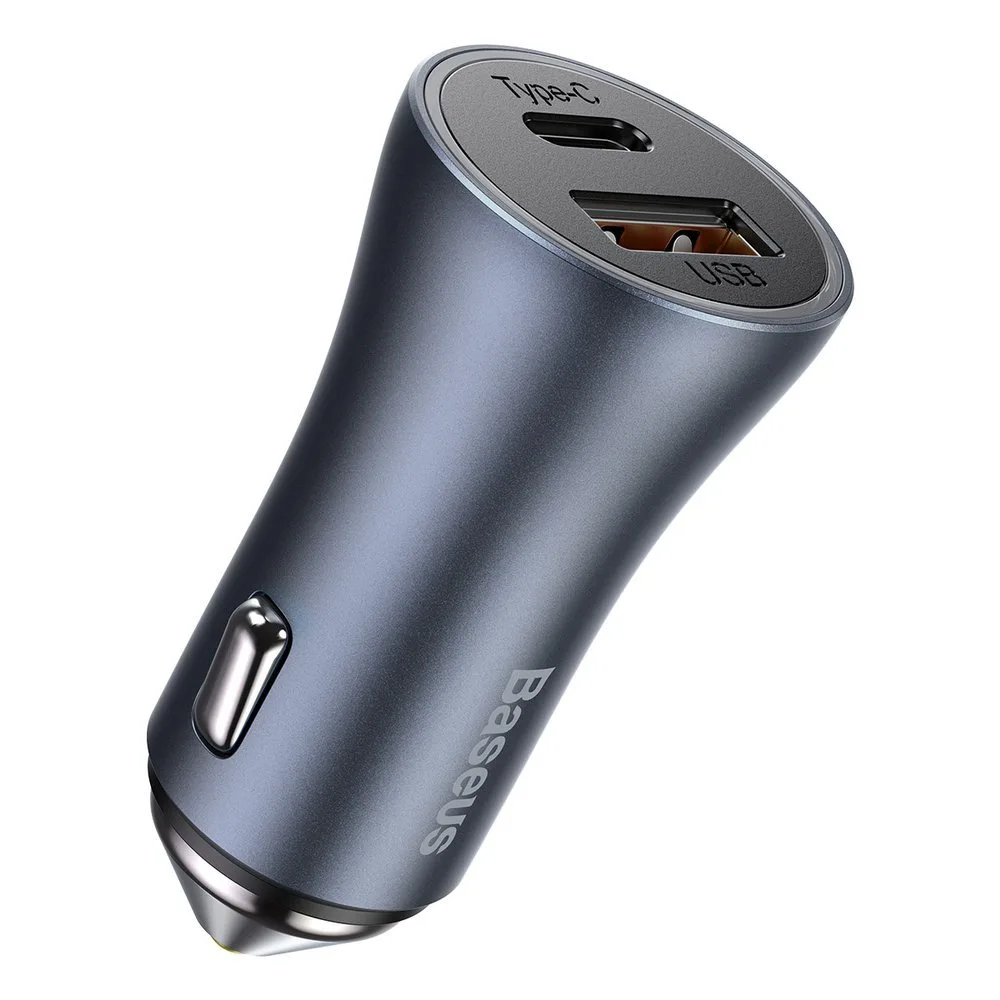 40 W PD QC USB-C / USB-Schnellladegerät für das Auto + USB-C-Kabel (grau) 3
