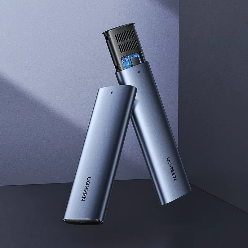 M.2 SuperSpeed 10 Gbps SSD-tok + 0,5 m-es USB-C kábel, szürke 2