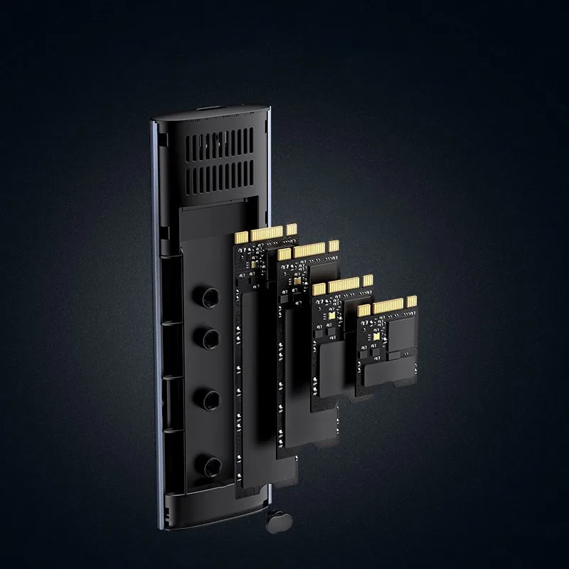 M.2 SuperSpeed 10 Gbps SSD-tok + 0,5 m-es USB-C kábel, szürke 9