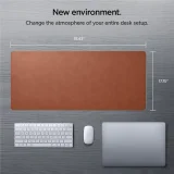 Ne klizna podloga za gejmerski laptop za stol, 90x40 cm, smeđa 6