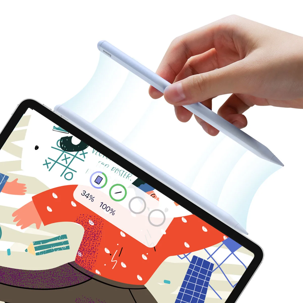 Active stylus for iPad Smooth Writing 2, blue 3