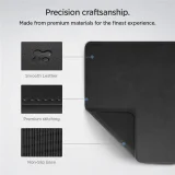 Podkładka mata na biurko pod myszkę laptop antypoślizgowa gamingowa 90x40cm czarna 4
