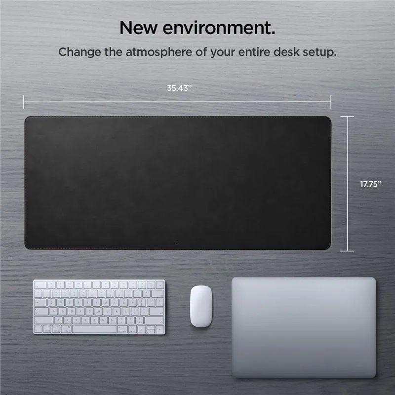 Podkładka mata na biurko pod myszkę laptop antypoślizgowa gamingowa 90x40cm czarna 5