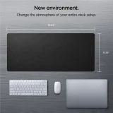 Podkładka mata na biurko pod myszkę laptop antypoślizgowa gamingowa 90x40cm czarna 5