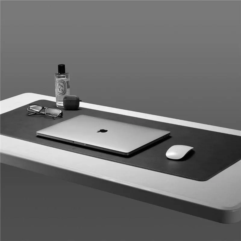 Podkładka mata na biurko pod myszkę laptop antypoślizgowa gamingowa 90x40cm czarna 6