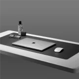 Podkładka mata na biurko pod myszkę laptop antypoślizgowa gamingowa 90x40cm czarna 6