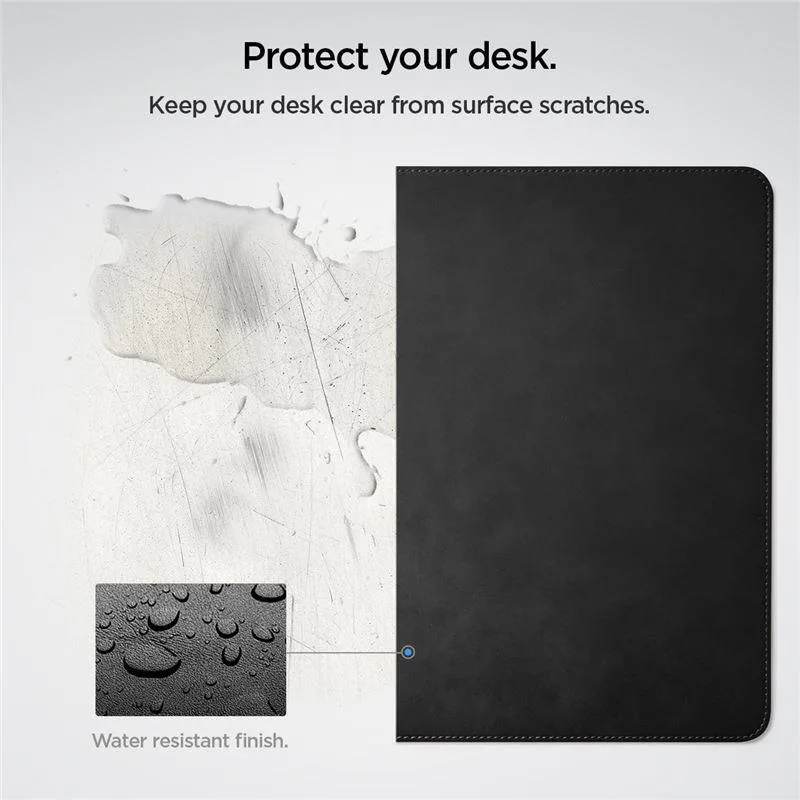 Podkładka mata na biurko pod myszkę laptop antypoślizgowa gamingowa 90x40cm czarna 9