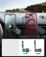 Magnetsko držače za automobil za iPhone s MagSafe za ventilaciju, crni 11