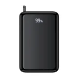 20000mAh M4 PD 67W Power Bank s ugrađenim USB-C kabelom, crna 7