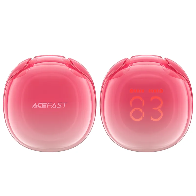 T9 Bluetooth 5.3 Wireless Earbuds USB-C Red 3