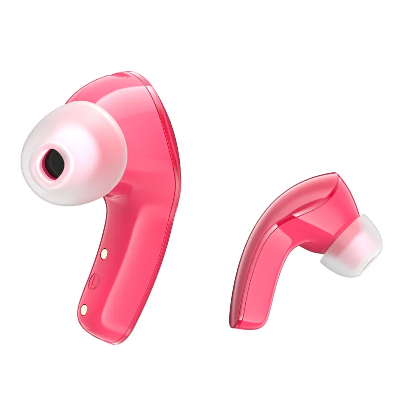 T9 Bluetooth 5.3 Wireless Earbuds USB-C Red 8