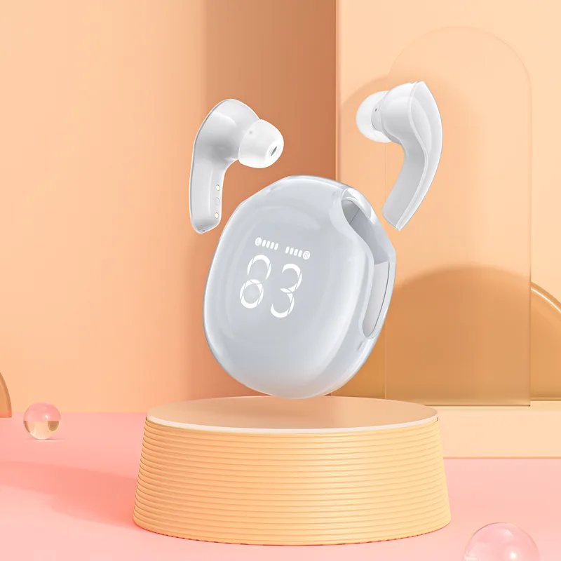T9 Bluetooth 5.3 Wireless Earbuds USB-C White 7