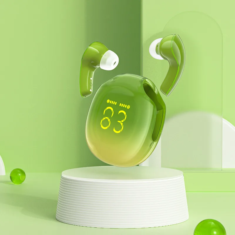 T9 Bluetooth 5.3 Wireless Earbuds USB-C Green 7