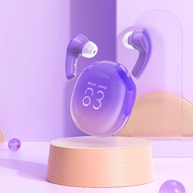 T9 Bluetooth 5.3 bežične slušalice, USB-C, ljubičasta 7